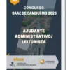 Apostila Ajudante Administrativo/ Leiturista Concurso SAAE de Cambuí MG 2023
