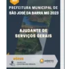 Apostila Ajudante de Serviços Gerais Prefeitura de São José da Barra MG 2023