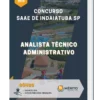 Apostila Analista Técnico Administrativo Concurso SAAE de Indaiatuba SP 2023