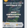 Apostila Apoio Administrativo Educacional Prefeitura de Araputanga MT 2023