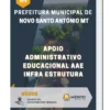 Apostila Apoio Administrativo Educacional AAE Infra estrutura Prefeitura de Novo Santo Antônio MT