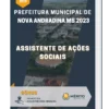 Apostila Assistente De Ações Sociais Prefeitura de Nova Andradina MS 2023
