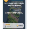 Apostila Assistente Social Prefeitura de Sapezal MT 2023