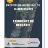 Apostila Atendente de Berçário Prefeitura Quaraí RS 2023