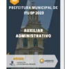 Apostila Auxiliar Administrativo Prefeitura de Itu SP 2023