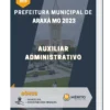Apostila Auxiliar Administrativo Prefeitura de Araxá MG 2023