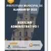 Apostila Auxiliar Administrativo I Prefeitura de Alambari SP 2023