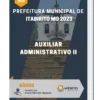 Apostila Auxiliar Administrativo II Prefeitura de Itabirito MG 2023
