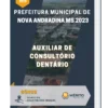 Apostila Auxiliar De Consultório Dentário Prefeitura de Nova Andradina MS 2023