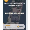 Apostila Auxiliar De Cozinha Prefeitura Itirapina SP 2023