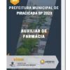 Apostila Auxiliar De Farmácia Prefeitura de Piracicaba SP 2023
