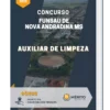 Apostila Auxiliar De Limpeza Concurso FUNSAU de Nova Andradina MS
