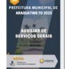 Apostila Auxiliar De Serviços Gerais Prefeitura de Araguatins TO 2023