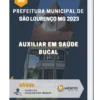Apostila Auxiliar Em Saúde Bucal Prefeitura de São Lourenço MG 2023