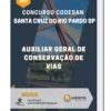 Apostila Auxiliar Geral de Conservação de Vias Concurso Codesan de Santa Cruz do Rio Pardo SP