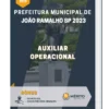 Apostila Auxiliar Operacional Prefeitura de João Ramalho SP 2023