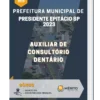 Apostila Auxiliar de Consultório Dentário Prefeitura de Presidente Epitácio SP