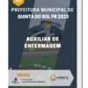 Apostila Auxiliar de Enfermagem Prefeitura de Quinta do Sol PR 2023