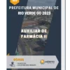 Apostila Auxiliar de Farmácia II Prefeitura de Rio Verde GO 2023