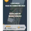 Apostila Auxiliar de Manutenção Concurso SAAE de Cambuí MG 2023