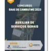 Apostila Auxiliar de Serviços Gerais Concurso SAAE de Cambuí MG 2023