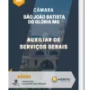 Apostila Auxiliar de Serviços Gerais Câmara de São João Batista do Glória MG 2023