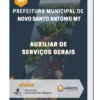 Apostila Auxiliar de Serviços Gerais Prefeitura de Novo Santo Antônio MT