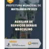 Apostila Auxiliar de Serviços Gerais Masculino Prefeitura de Matelândia PR 2023