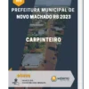 Apostila Carpinteiro Prefeitura de Novo Machado RS 2023