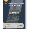 Apostila Cozinheira Prefeitura de Araxá MG 2023