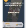 Apostila Dentista ESF Prefeitura José Bonifácio SP 2023
