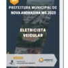 Apostila Eletricista Veicular Prefeitura de Nova Andradina MS 2023