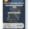 Apostila Escriturário Prefeitura de Presidente Epitácio SP