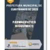 Apostila Farmacêutico Bioquímico Prefeitura de Curitibanos SC 2023