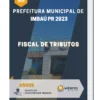 Apostila Fiscal De Tributos Prefeitura de Imbaú PR 2023