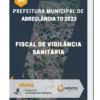 Apostila Fiscal De Vigilância Sanitária Prefeitura de Abreulândia TO 2023