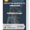 Apostila Fonoaudiólogo Prefeitura de Leme SP 2023