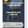 Apostila Fonoaudiólogo Escolar Prefeitura de Itabirito MG 2023