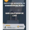 Apostila Gari Coletador De Lixo Prefeitura de Diamante do Sul PR 2023