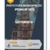Apostila Leiturista Prefeitura de Ipeúna SP 2023