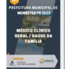 Apostila Médico Clínico Geral / Saúde da Família Prefeitura De Morretes PR 2023