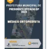 Apostila Médico Ortopedista Prefeitura de Presidente Epitácio SP