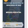Apostila Médico Pediatra Prefeitura de Mogi Guaçu SP 2023