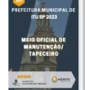 Apostila Meio Oficial de Manutenção/ Tapeceiro Prefeitura de Itu SP 2023
