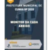 Apostila Monitor Da Casa Abrigo Prefeitura de Cunha SP 2023