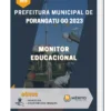 Apostila Monitor Educacional Prefeitura de Porangatu GO 2023