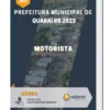 Apostila Motorista Prefeitura Quaraí RS 2023