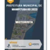 Apostila Motorista Prefeitura de Mampituba RS 2023