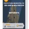 Apostila Motorista Prefeitura de São José da Bela Vista SP 2023
