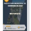 Apostila Motorista Prefeitura de Harmonia RS 2023
